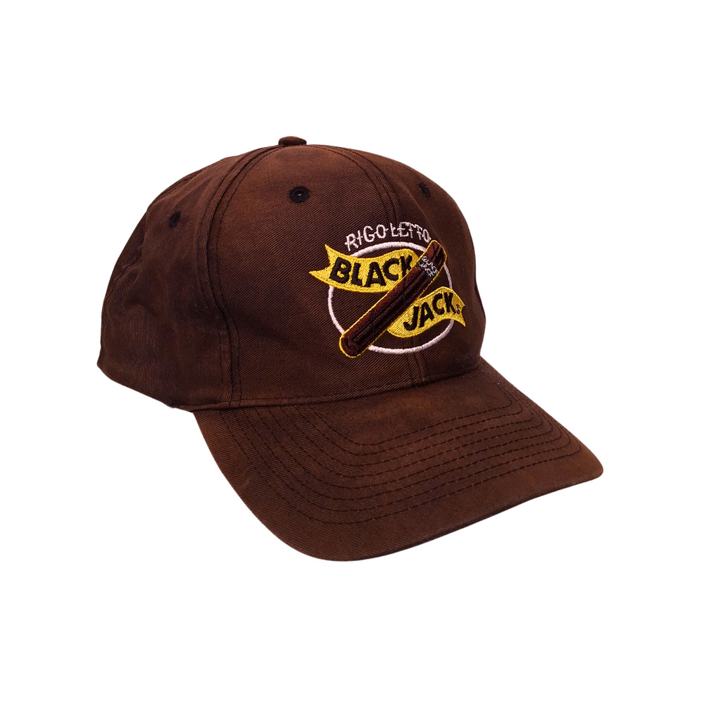 Rigoletto Black Jack Cigar Snapback Cap – Embroidered Logo – One Size Fits All